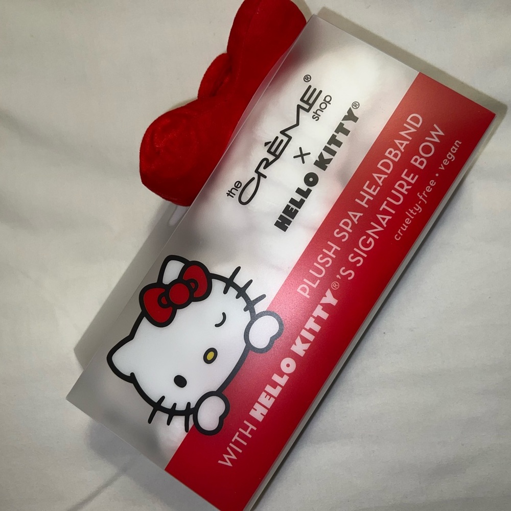 Hello Kitty Spa Headband (Red/White)